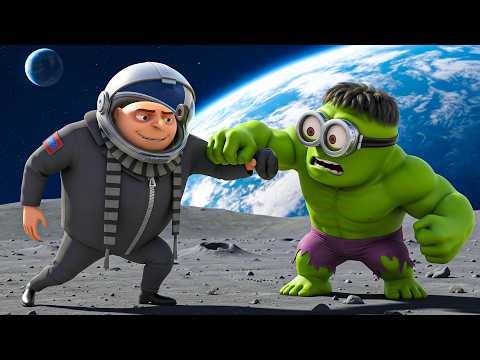 🌕👽 Alien Mutant Unleashed! 🚀😱 Gru vs The Incredible Hulk Minion on the Moon | Minions Animation