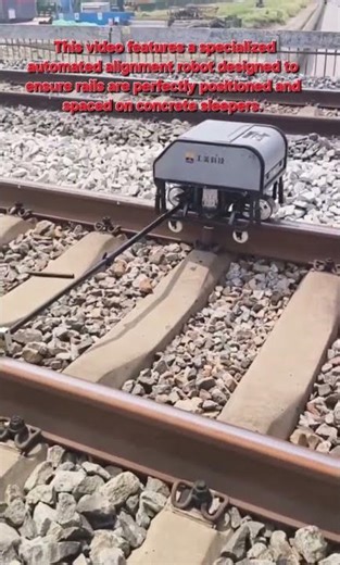 High-Tech Precision: Automated Railway Track Alignment Machine 🚆