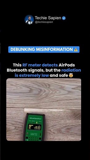 AirPods Radiation Detected by RF Meter Real Bluetooth Radiation Test 🤯📱