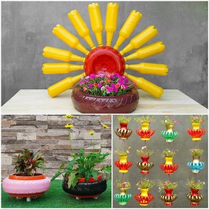 Old tires make the perfect planters...Check for yourself! | MetDaan DIY