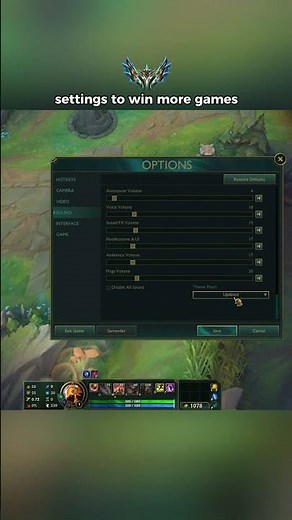 Best Sound Settings in League of Legends to hear basically everything I need !