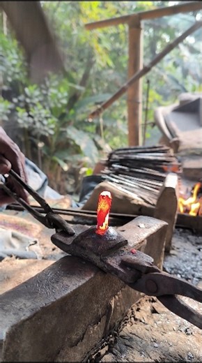 Traditional Blacksmith Making Nails by Hand | Old Technique That Still Works!