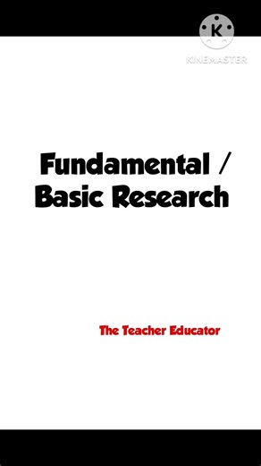 Fundamental Research/ Basic Research