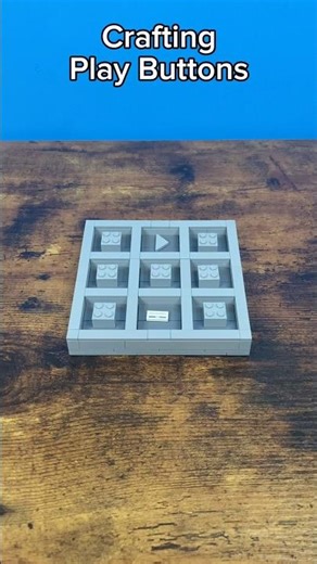 Crafting LEGO Play Buttons #lego #playbutton #shorts #minecraft