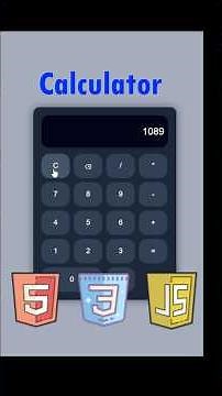 Create a Calculator using HTML, CSS, JS | #tutorial #coding #python #html #codingstyle