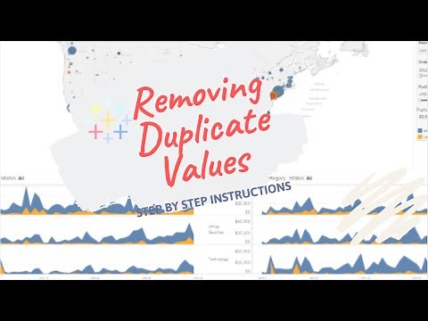 How to Remove Duplicate Values in Tableau