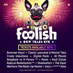 The time is now, #letsgetfoolish! 🎆 Tickets for a Foolish New Years Eve are now available! Secure your tickets here ► foolishevent.wtf/tickets | Foolish