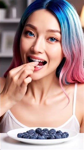 ASMR Blueberry #ASMR #EatingSounds #RealisticASMR #ShortsASMR #relaxingvideo