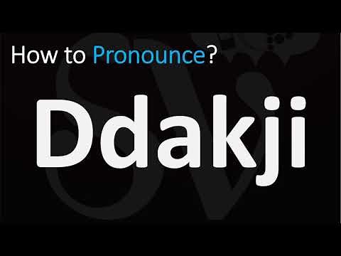 How to Pronounce Ddakji? (CORRECTLY)