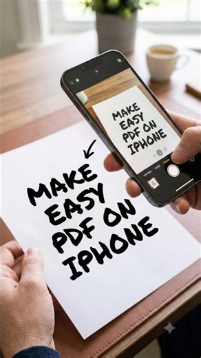 Make PDF files on iPhone #fyp #ios #school