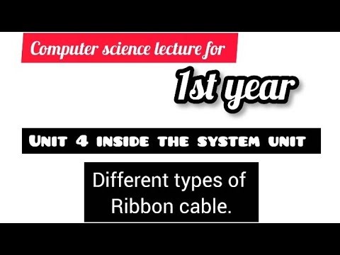 Ribbon cable |computer science lecture for class 1st year| inside the system unit #computer #educati