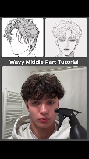 Wavy Middle Part Hairstyle Tutorial for a Fresh Look