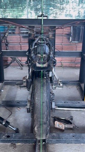 ajith on Instagram: "HONDA cbr 250 chassis allignment🛠️dm for enquiries 🛠️"