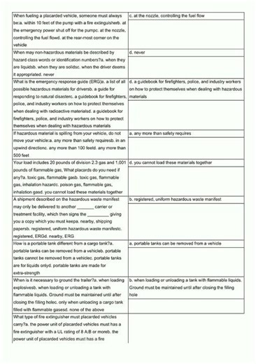 Connecticut CDL Hazmat Practice Test Flashcards video