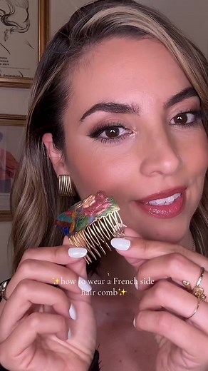 ✨How to Wear a French Side Hair Comb✨