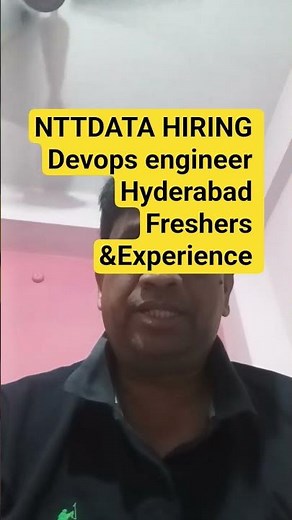 NTT DATA DevOps Hiring | AWS Azure Kubernetes Jenkins Jobs India