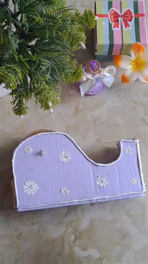 Aesthetic tape dispenser 🌸 #easy #useful #shorts #creative #modern