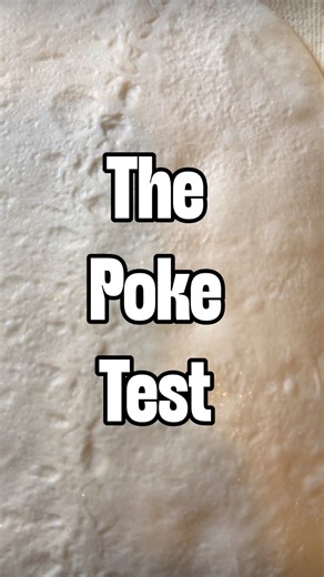 Okay, here’s what you usually hear about the Poke Test: The poke test is a quick way to check if your dough is properly fermented. Lightly flour a finger, press the dough, and watch the bounce-back: Slow spring with a soft dent = ready Fast spring = needs more time No spring = over-proofed What people don’t usually hear… Overnight cold proof: The poke test isn’t as reliable. Cold dough is tight and slow to react, so it won’t spring back the way it should, even when it’s perfectly proofed. Low vs