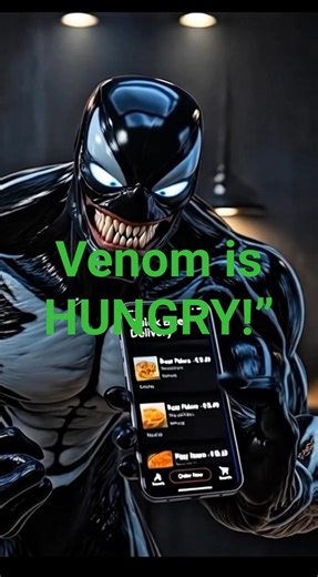 Hungry Venom. Viral 3d animation. #youtubeshort #funny