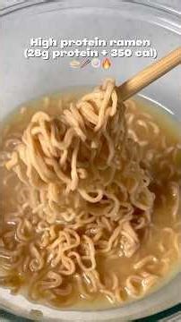 high protein ramen🙂‍↔️ #highprotein #ramen #easyrecipe