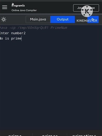 Java program to check number is prime or not using user input | Prime Number Program | Java Program