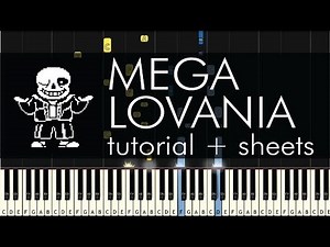 Undertale - Megalovania - Piano Tutorial + Sheets