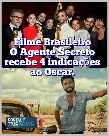 portal time norte on Instagram: "O filme Brasileiro do diretor Kleber Mendonça Filho protagonizado por Wagner Moura foi indicado para concorrer na, festa do Oscar, ao prêmio de melhor Direção de elenco, melhor filme internacional, melhor ator (Wagner Moura) e Melhor filme. A obra, que está batendo vários recordes no cinema brasileiro e internacional já é o campeão de indicações do cinema nacional no oscar junto com Cidade de Deus, em 2004, ambos com 4 indicações. O drama conta a história de um p