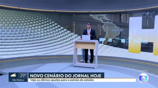 Jornais da Globo estreiam novos cenários