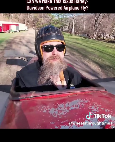 Can We Make This 1920s Harley-Davidson Powered Airplane Fly? #wheelsthroughtime #harleydavison #harley #airplane #fly