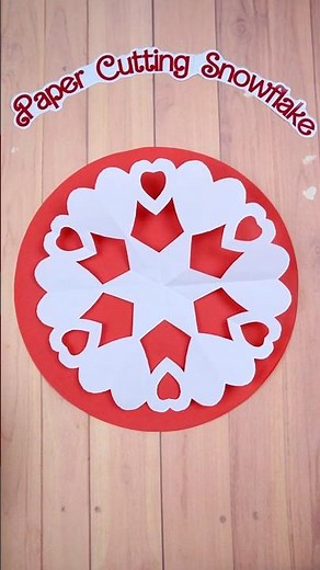 🎄 Easy Paper Snowflake Cutting Design | Christmas DIY ❄️
