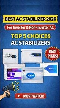 Best Stabilizer for 1.5 Ton AC 2026🔥Best Stabilizer For AC 2026