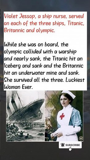 Violet Jessop: The Woman Who Survived Titanic, Britannic & Olympic Ship Disasters