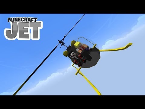 Helikopter und Flugzeuge in Minecraft! - Minecraft Jet - #1