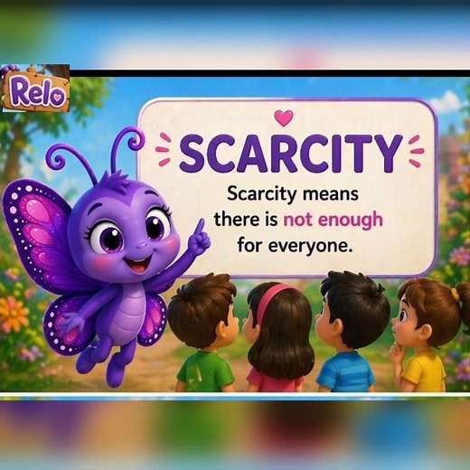 What is Scarcity? Easy economics for kids. 🦋 Lesson 3