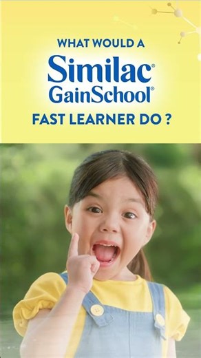 Similac GainSchool has added gangliosides that supports faster brain connections for faster learning