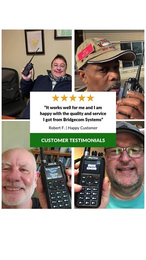 Stay up to date on the code plug with Bridgecom Systems! #hamradio #dmr #bridgecom #dmrradio #testimonial | BridgeCom Systems, LLC