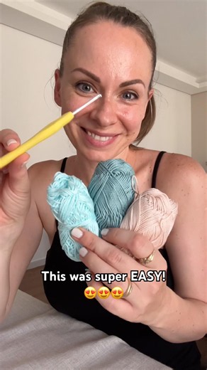 This was super EASY 😍😍😍 #crochet #diycrochet #crochetshorts #crochettutorial #shorts