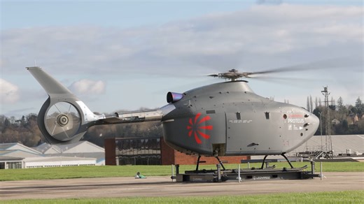 Royal Navy's Autonomous Helicopter ‘Proteus’ Completes Ground Testing