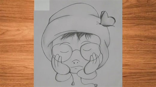 How to draw a kid | Easy baby drawing |Step by step tutorial