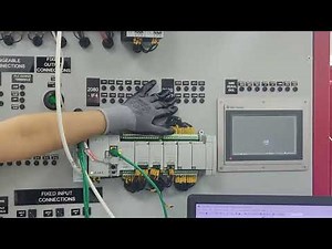 Conexiones para el control de un motor utilizando un PowerFlex 4M, PLC micro850 y PanelView 800.