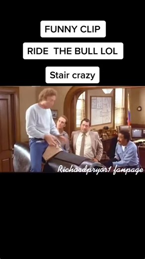 One of the funniest clips in the movie #stircrazy #viral #richardpryor #comedy #genewilder #prison #jail #foryoupage #80s #bull #bullrider #easter 😀
