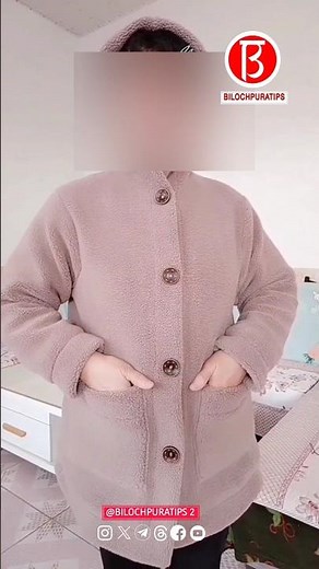 Make a hooded fleece jacket Cutting production tutorial size explanation