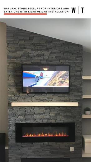 Faux Stone panels bring natural stone texture to interiors and...