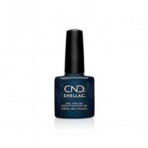 CND Shellac Gel Blue Nail Polish, Long-lasting Nail Paint Color with Curve-hugging Brush, 0.25 Fl Oz.