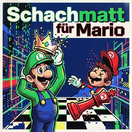 MARIO VS LUIGI: CHESS BATTLE! EPIC ANIME SONG#neuronales Netzwerk#mario#supermariobros #gemini#music