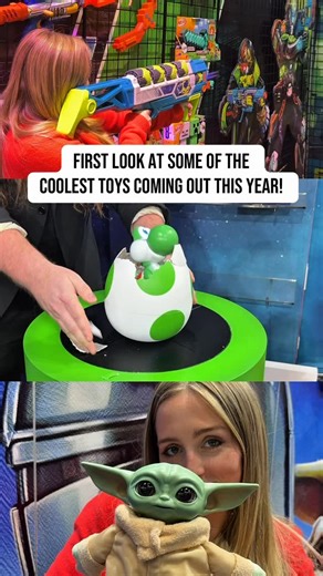 Highlights from Toy Fair 2026 🧸✨ the biggest toy and collectibles show in the U.S. has pretty much every single toy brand revealing their key products for the rest of the year. I spent all day searching the floor for cool toys and collectibles, and these are my favorites I found! Featured in this video: 🐣 Hatchin' Yoshi 🦈 Primal Hatch Megalodon ♥️ Pokémon Trainer Ultimate 🔫 Crossfire 🍝 Play-Doh Super Sizzlin' Kitchen 🤗 Action Buddy Grogu 🧹 Dusty the Robot Vacuum 🌻 SolarFlowers ✍️ Mind Th