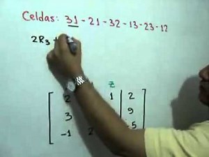 Solución de un sistema de 3x3 por Gauss-Jordan (Parte 1 de 2)
