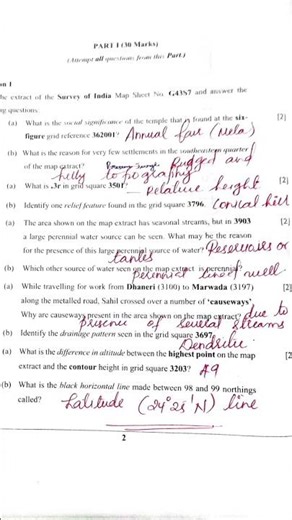 ICSE Geography Answer key#icseclass10 #answerkey
