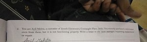 Write a letter to the store manager of Zenith Electronics, Conn... | Filo