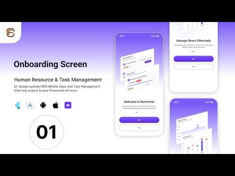 Onboarding Screen of Human Resource & Task Management